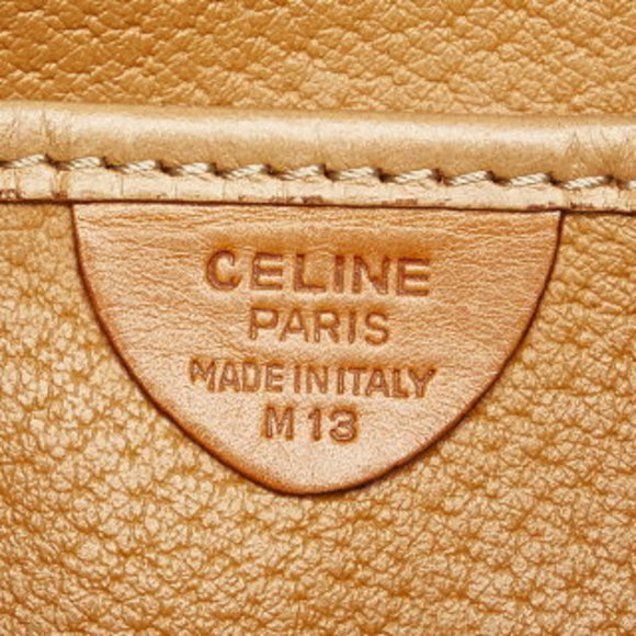 Celine Macadam Handbag Brown Leather - Picture 5 of 6